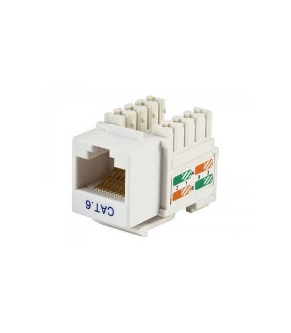 Mufa Keystone Jack mama Cat6 8P8C neecranat alb Well