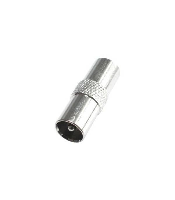Mufa tata coaxiala metal se poate infileta direct pe cablu RG6 HOME