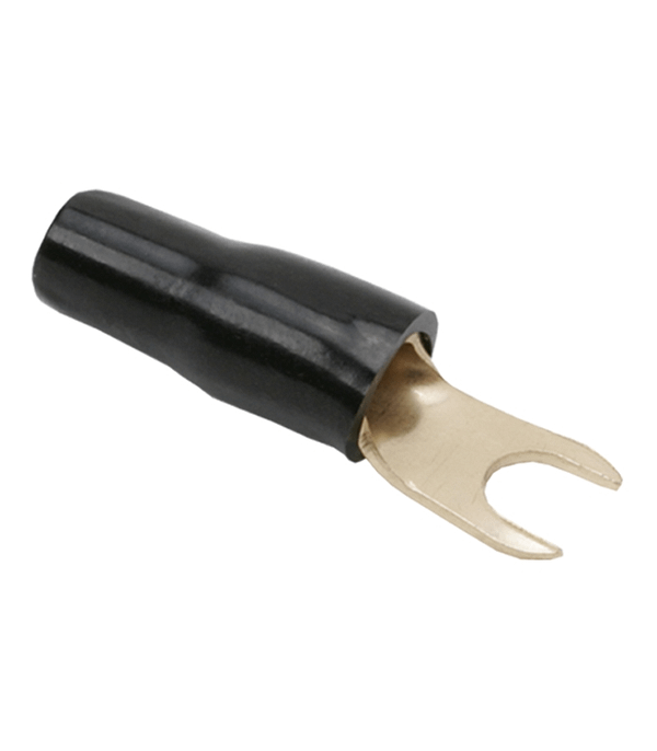 Papuc izolat furculita 5.5x5.5mm aurit cu protectie negru
