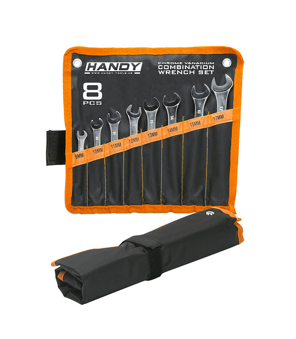 Set chei 8 piese combinate cu husa depozitare din poliester HANDY