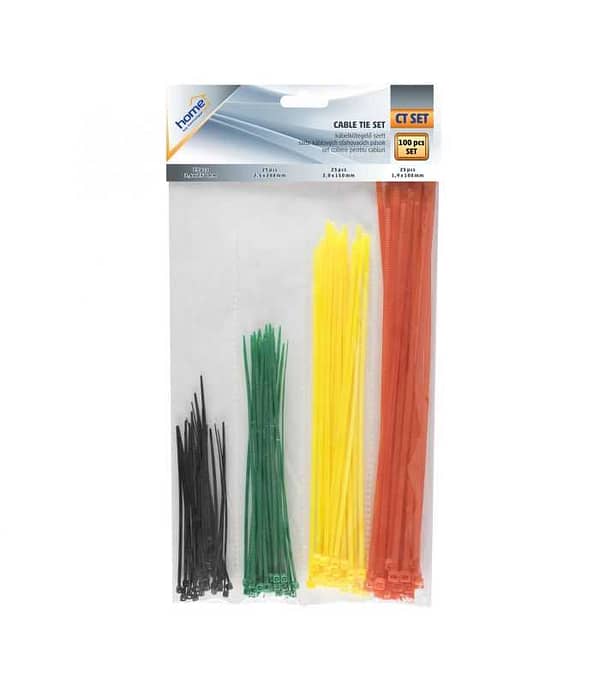 Set coliere cablu color 100buc HOME