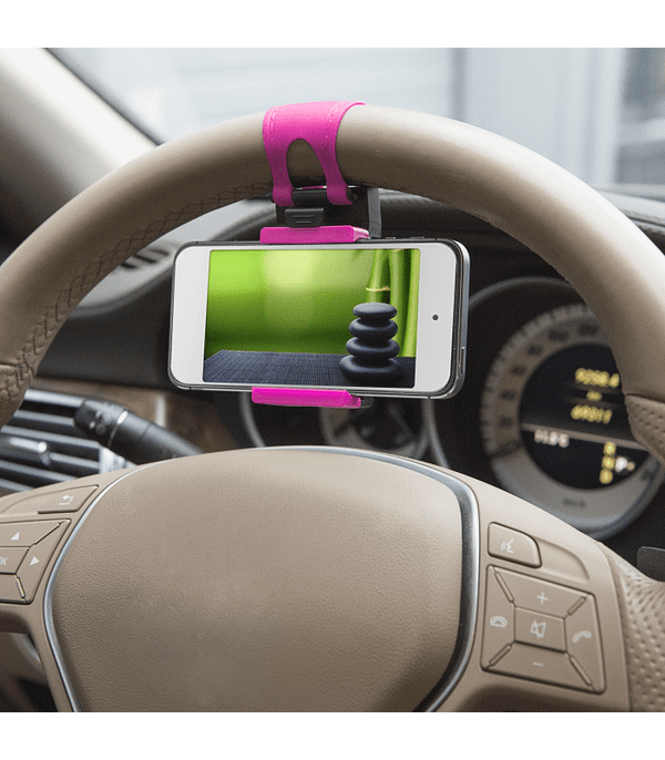 Suport telefon pentru volan pink