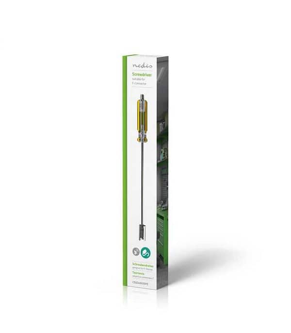 Surubelnita 2 in 1 cu conector F Nedis - imagine 3