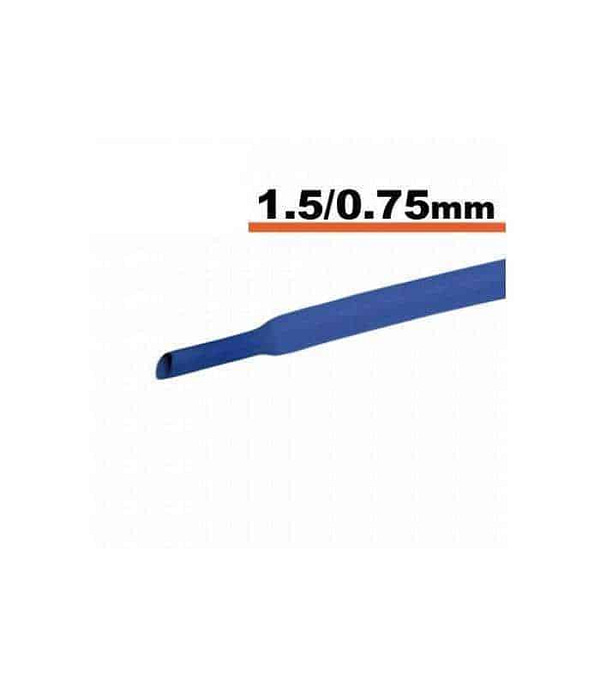 Tub termocontractibil albastru 1.5mm/ 0.75mm 0.5m