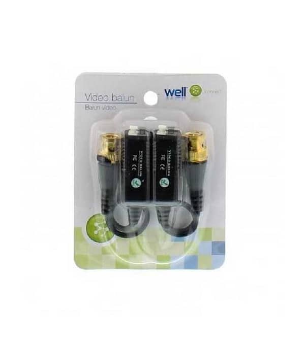 Video balun HD cu clip pentru cablu UTP/FTP Well - imagine 2
