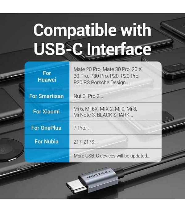 Cablu adaptor convertor USB C la Jack 3.5 mm mama casca/microfon +USB C mama incarcare 10cm OMTP/CTIA standards BGSHA VENTION - imagine 6
