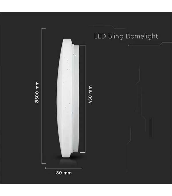Plafoniera LED 36W 3900lm 48cm 3 in 1 Model stelute V-Tac SKU-217608 - imagine 7