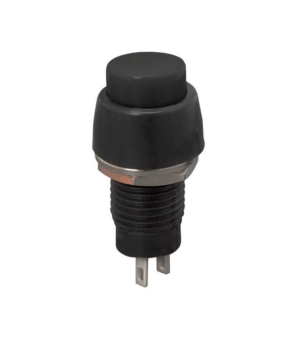 Intrerupator buton cu apasare 1 circuit 2A 250V OFF-ON cu retinere negru 09068FK